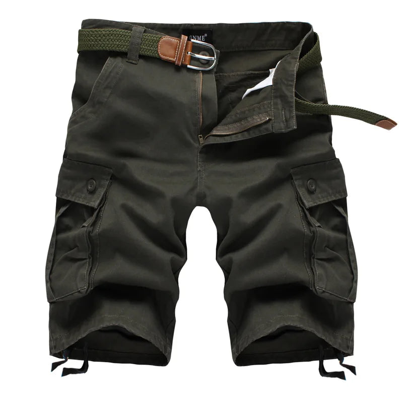 Men Shorts 2025 Fashion Plaid Beach Shorts Mens Casual Camo Camouflage Shorts Military Short Pants Male Bermuda Cargo Overalls