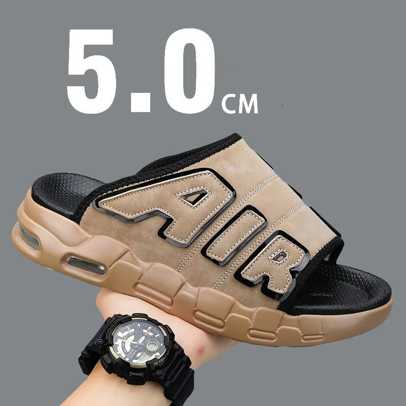 Men's Slippers Air Cushion Design Sandals Summer New PVC Soft Non-slip Men's Sports Slippers for Men Flip Flops Sandalias Hombre