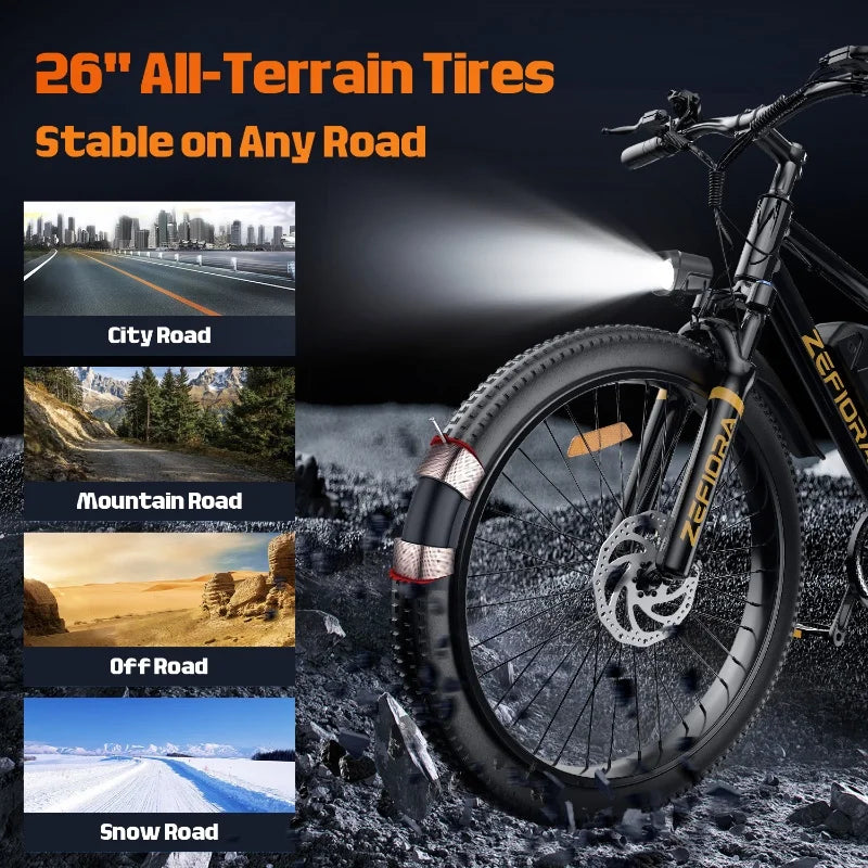 Electric Bike 14 26 Inch 1000w 30-50mph 30-60miles 48v Battery Aluminum Alloy,multiple Types Different Models Electric Bicycle
