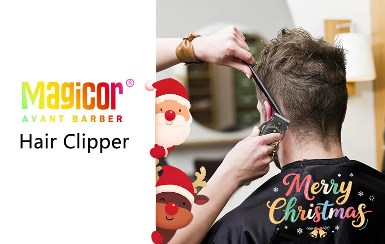 Hair Clippers for Men Professional Cordless Clippers for Hair Cutting Mens for Barber with LED Display for Barbers & Home Use