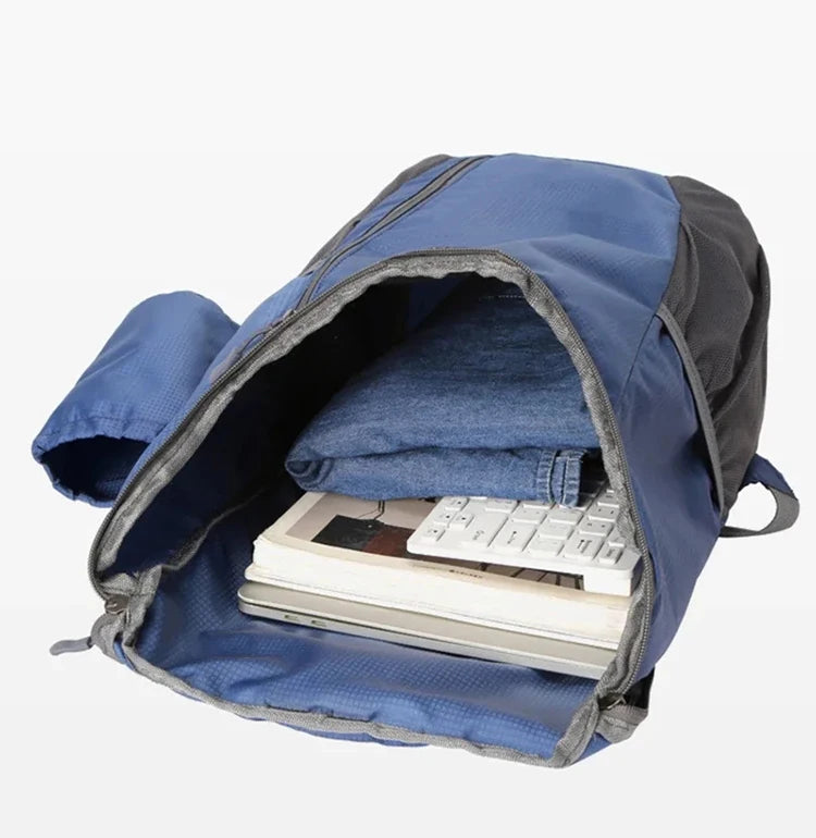 Latest Outdoor Sports Portable Backpack with Bottle Holder Large Capacity Fitness Travel Hiking Day Bag Suitable for Both Men