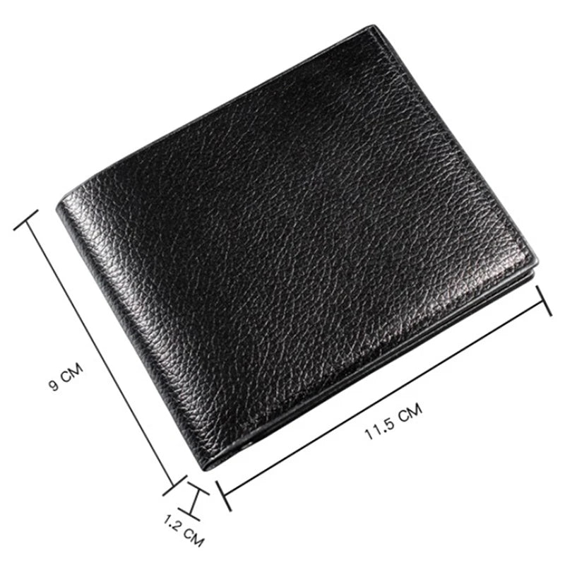 1PC Men's Wallet Leather Men Wallets Premium Product  Artificial leather Wallets for Man Short Black Walet Portefeuille Homme