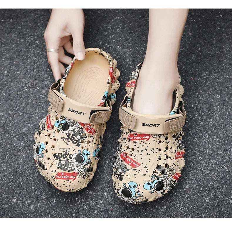 Men Shoes Slippers Men Garden Flat Sandals Platform Sandals Man Summer Sandals 2024 Male Sneakers Outdoor Flip Flops Home Clogs