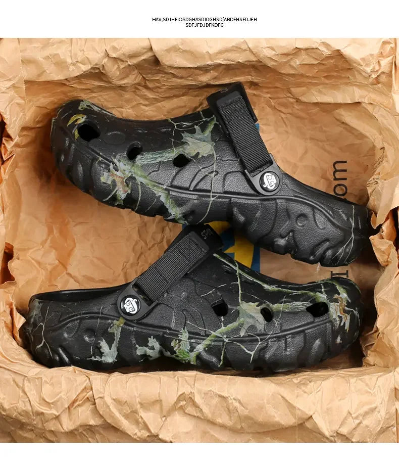 Flat Sandals Men Shoes 2025 Slippers Men Garden Platform Sandals Man Summer Sandals Male Sneakers Outdoor Flip Flops Home Clogs