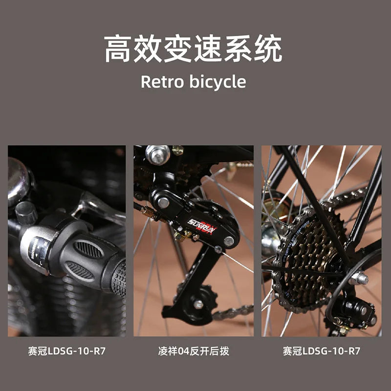 Bicycle 26 Inch Commuter Men's Light Adult City Female College Student Adult Retro Bike