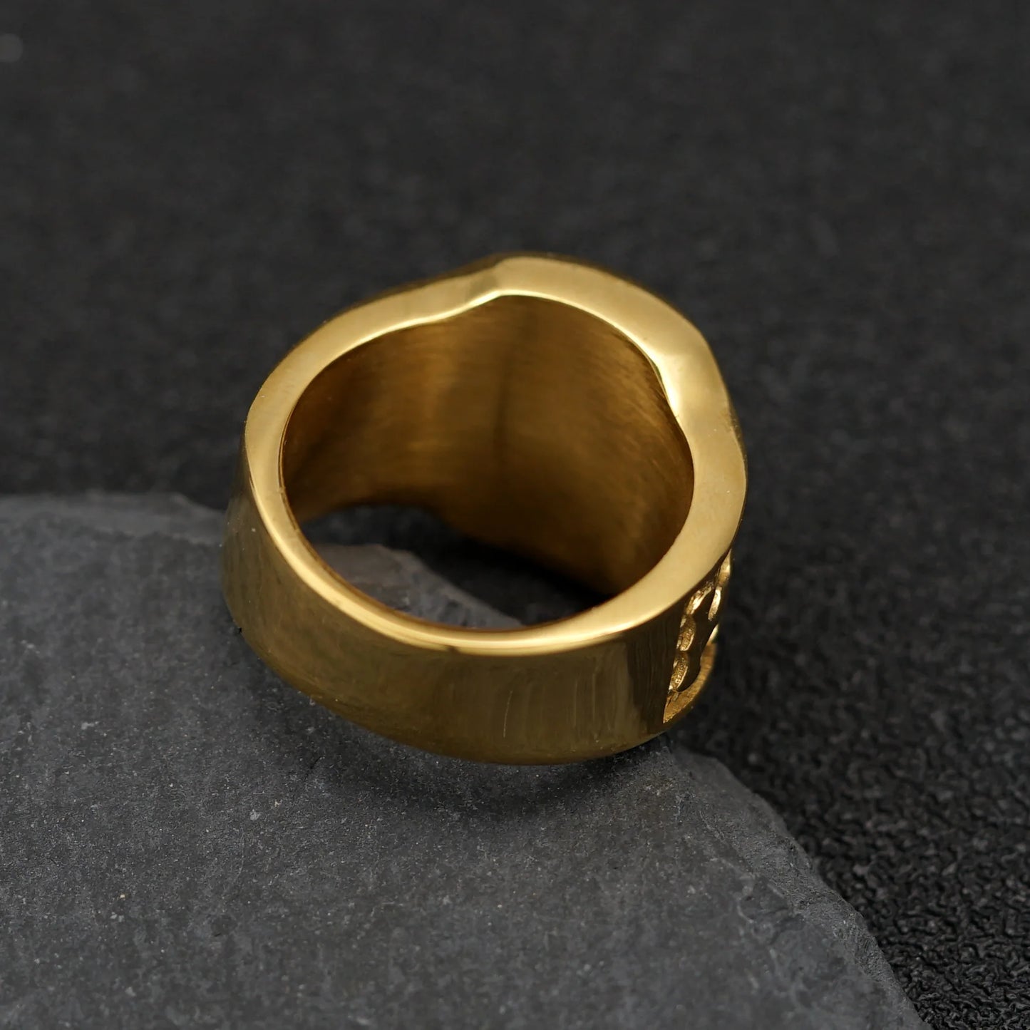 Domineering gold color stainless steel Eagle Rings for Men Classic Ring Hip Hop Rock Party Jewelry Gift