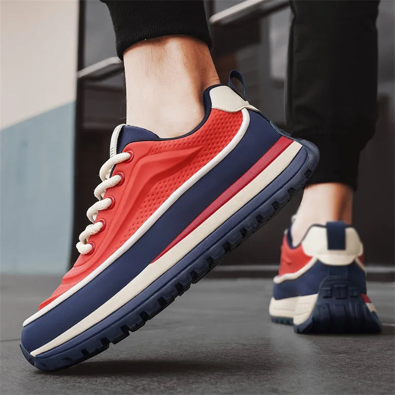 Men Shoes Platform Male Sneakers Fashion Thick Soles Casual Sport Shoes Breathable Height Increased Athletic Shoes Walking Shoes