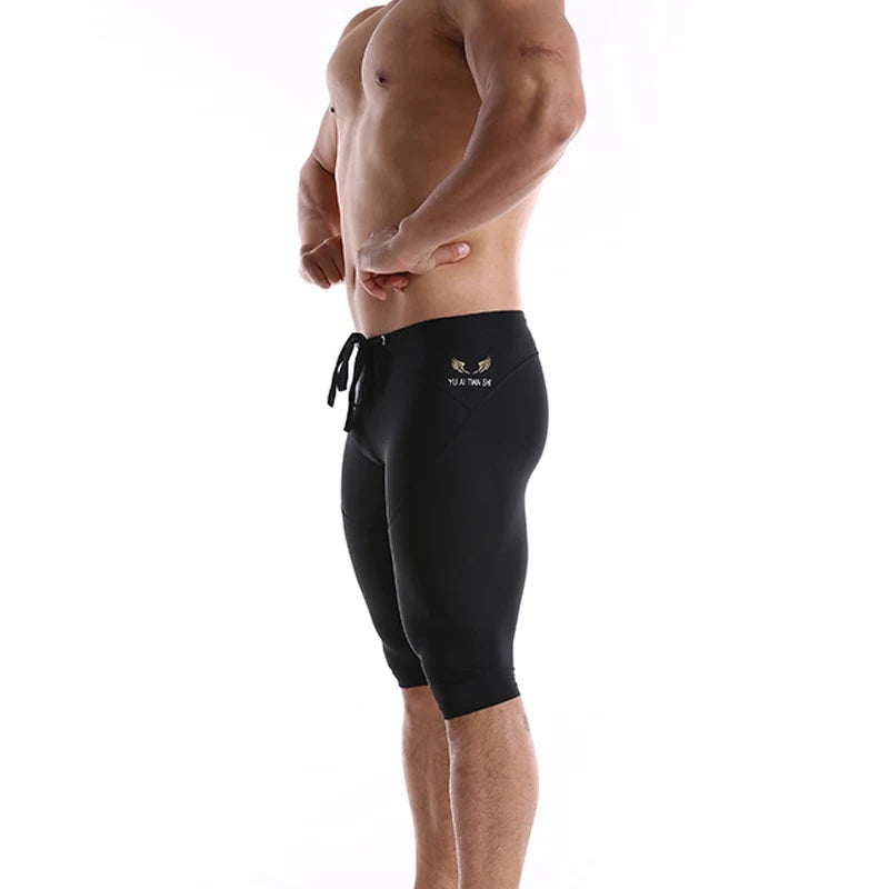 Mens Running Shorts Man Quick Dry Training Fitness Compression Gym Shorts Mens Short Fitness Tight Trousers