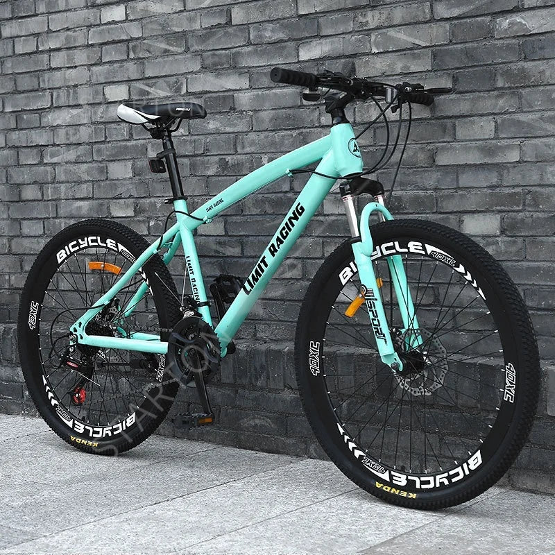 21/24/27-speed Shock Absorption Racing Bike Carbon Steel Frame Mountainbike 26 Inch Bicycle for Adults