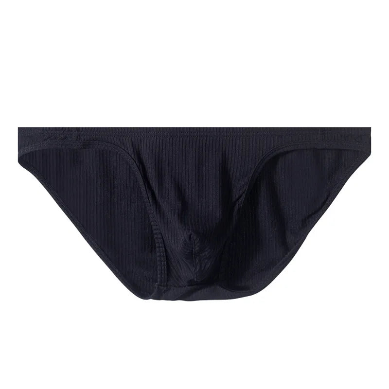 Mens Underwear Solid Briefs Shorts Hombre Man Panties Solid Comfortable Low Waist U Convex Pouch Underpants Cueca Calzoncillo