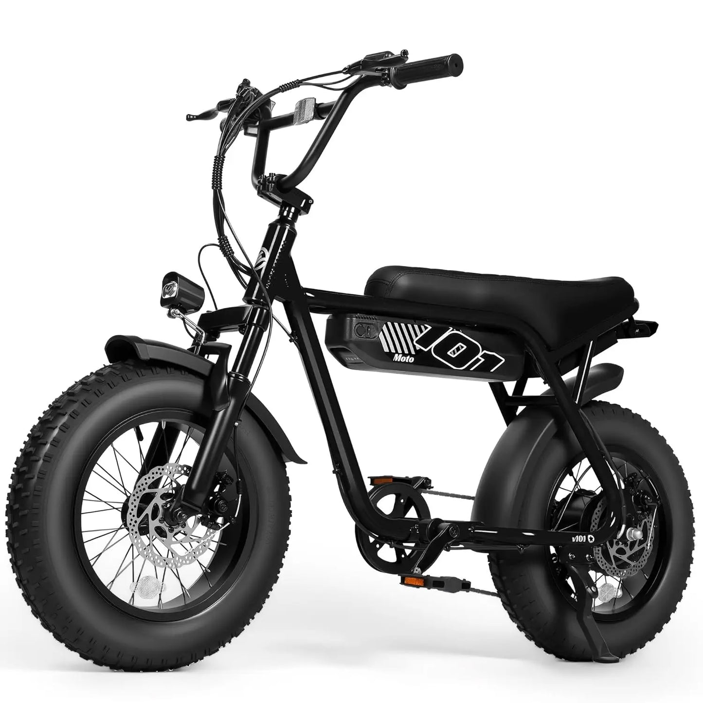 V101 Electric Dirt Motorcycle for Adults 16" x4.0 Fat Tire,48V13Ah, 28MPH, 7-Speed Dual Suspension, Dirt E-Mpoed, 50, Custom