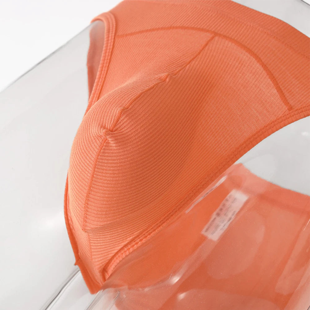 Underwear Men Threaded Low Waist U Convex Pouch Breathable Briefs Summer Quick-Drying underpants men Bikini Slip Homme panties