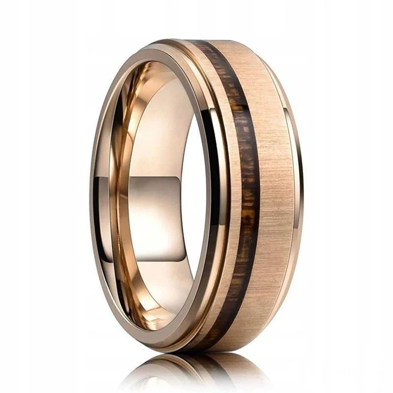 8mm Blue Turquoise Inlay Stainless Steel Ring for Men Vintage Wedding Band Engagement Jewelry Wedding Jewelry Drop Shipping