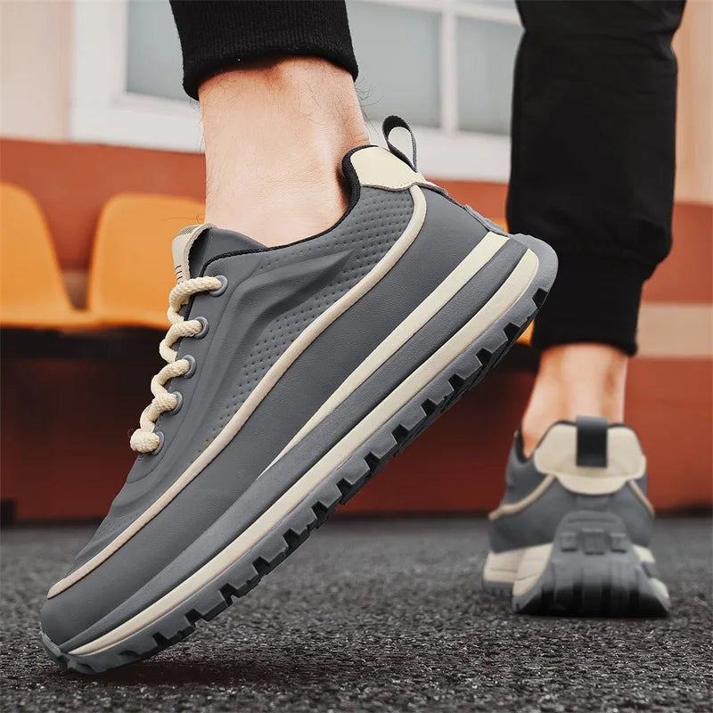 Men Shoes Platform Male Sneakers Fashion Thick Soles Casual Sport Shoes Breathable Height Increased Athletic Shoes Walking Shoes