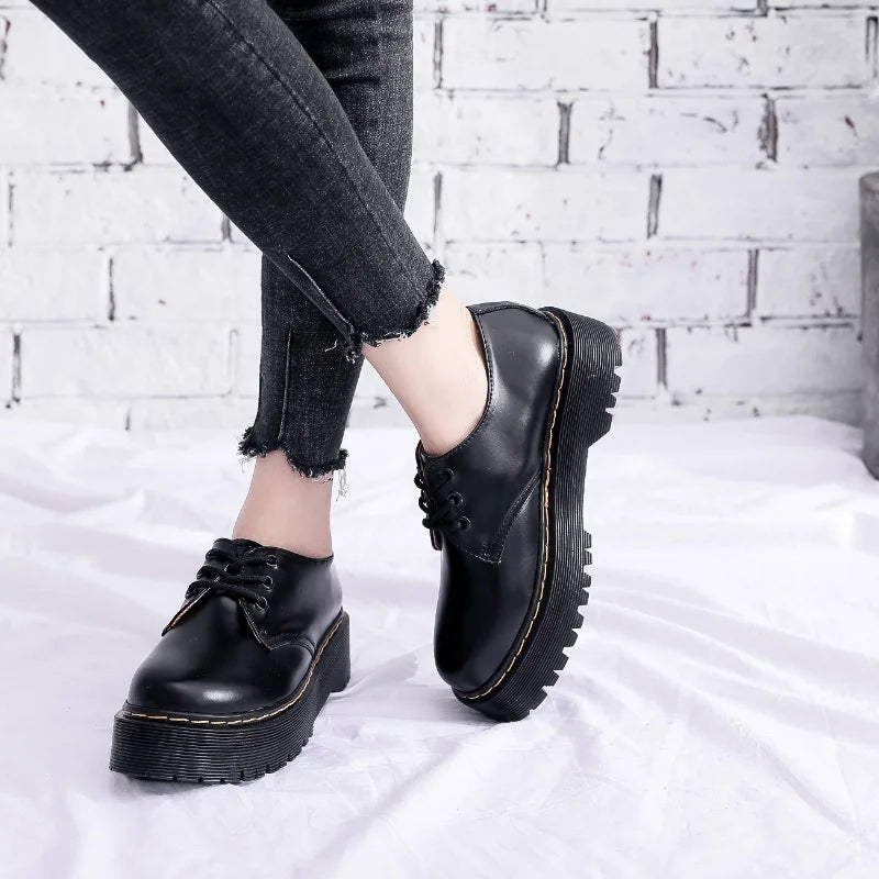 New men and women boots American British platform thick-soled low-cut men shoes non-slip wear-resistant outdoor casual shoes 45