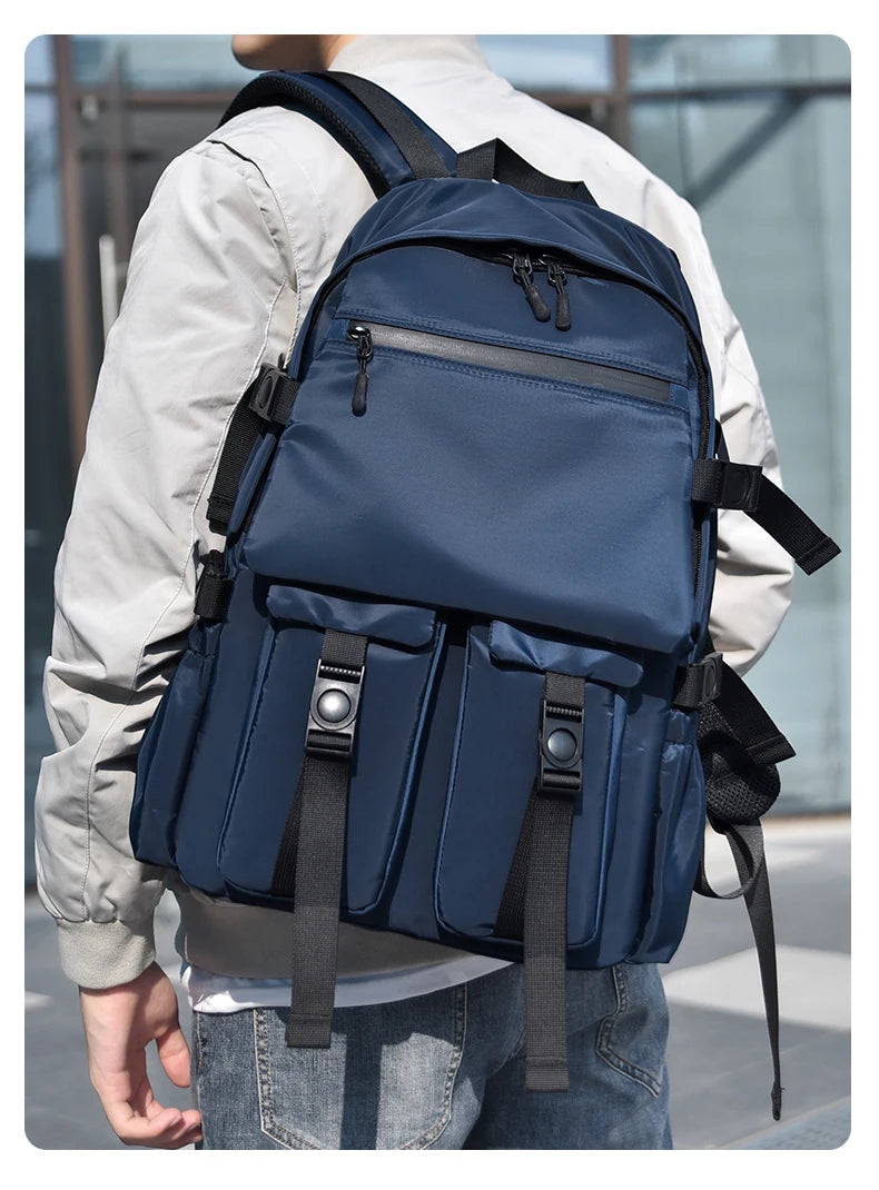 Men's Tactical Style Backpack, Large - capacity Travel Bag with Multiple Straps, Durable Material, Ideal for Outdoor Adventures