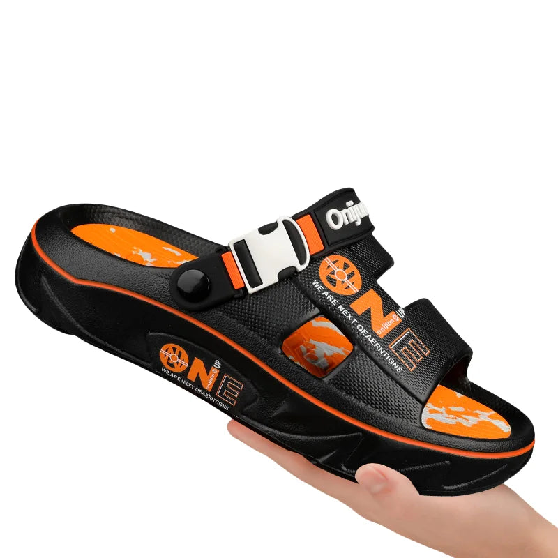 Fashion Men's Slippers Outdoor Sandals Beach Comfortable Soft Slides Clogs Casual Garden Shoes Men Women Indoor Home Slippers