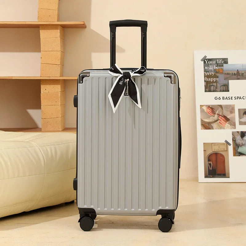 Suitcase Wide Handle Travel Suitcase Men 20 24 26 Carry-On Luggage Women Multiple Color Options Travel Exclusive
