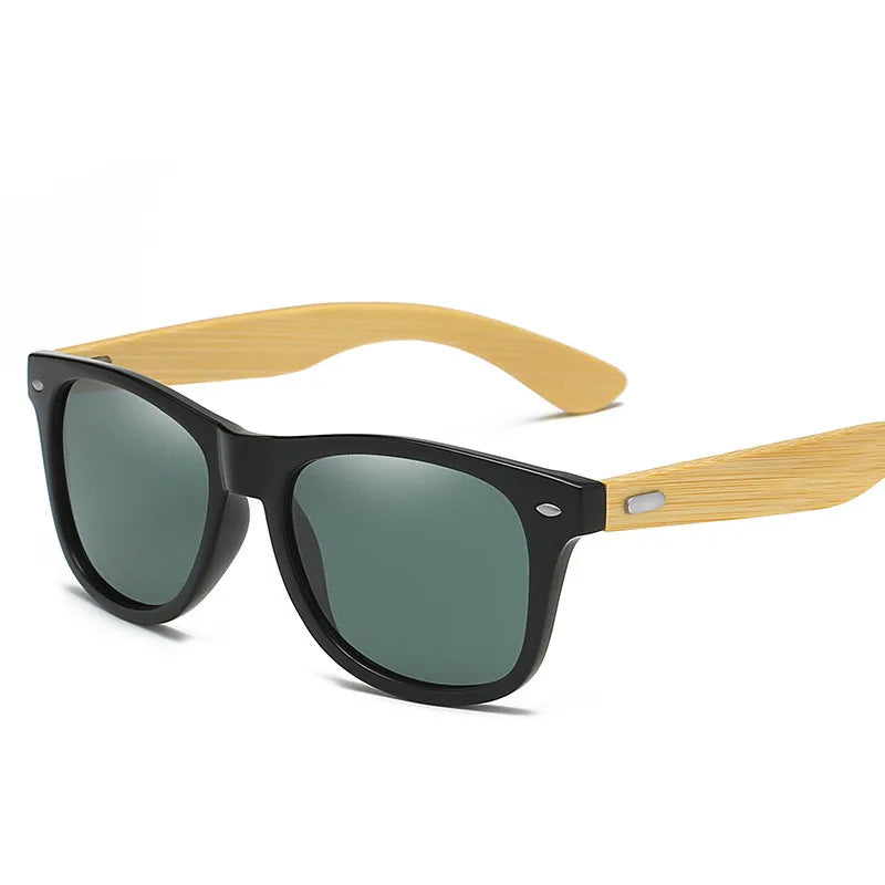Classic Wood Bamboo Sunglasses Men Women Polarized UV400 Vintage Driving Sun Glasses Black Fishing Eyewear UV400 Eyeglasses