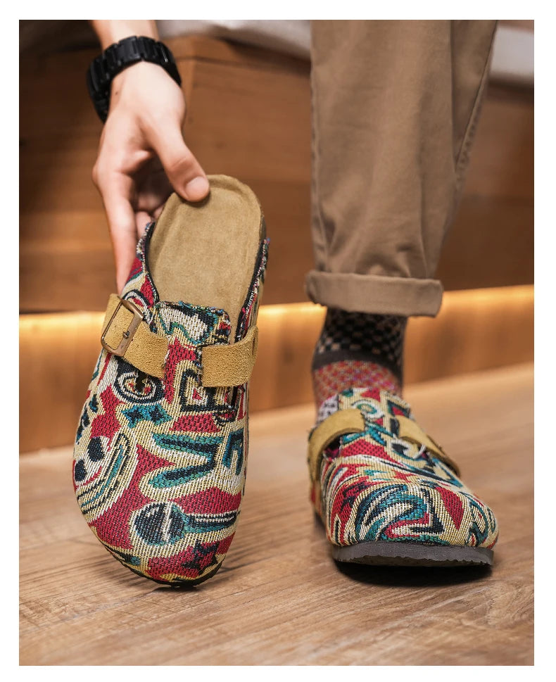 Men Driving Lazy Shoes Men's Summer Sandals Casual Shoes Comfortable Breathable Walking Shoes Non Slip Lightweight Sneakers