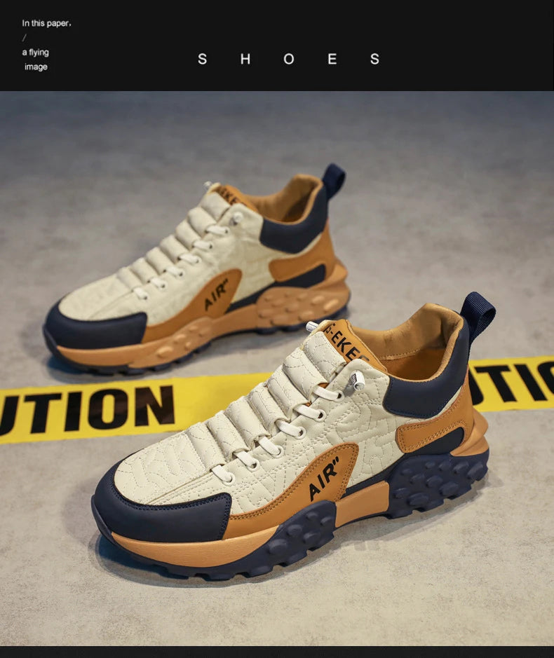 Brand Men's Sneakers Designer Comfortable Running Shoes for Men Outdoor Non-Slip Casual Shoes Fashion Platform Board Shoes Male