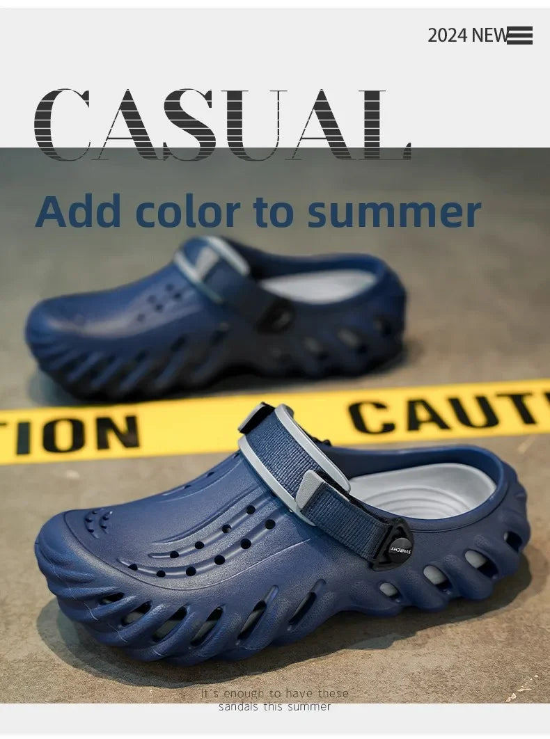 Luxury Man Sandal for Men Brand Men's Shoes 2025 White Sandals Flat Sandals Mens Soft Sandles Summer Shoes Sale Slippers Slipers