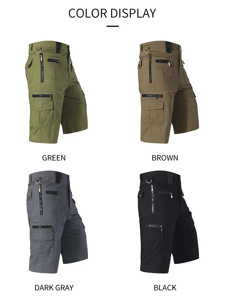 Shorts Men Urban Military Waterproof Cargo Tactical Shorts Male Outdoor Camo Breathable Quick Dry Pants Summer Casual Shorts