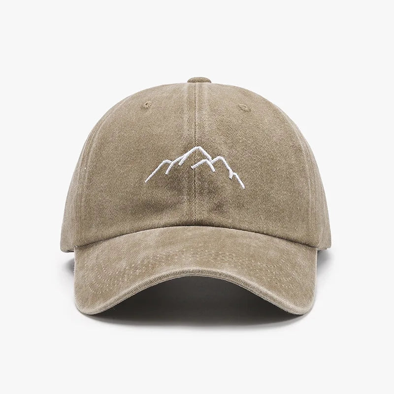 Baseball Cap for Men Women Soft Washed Cotton Mountain Range Embroidery Dad Hats Fashion Outdoor Sports Golf Caps Dropshipping