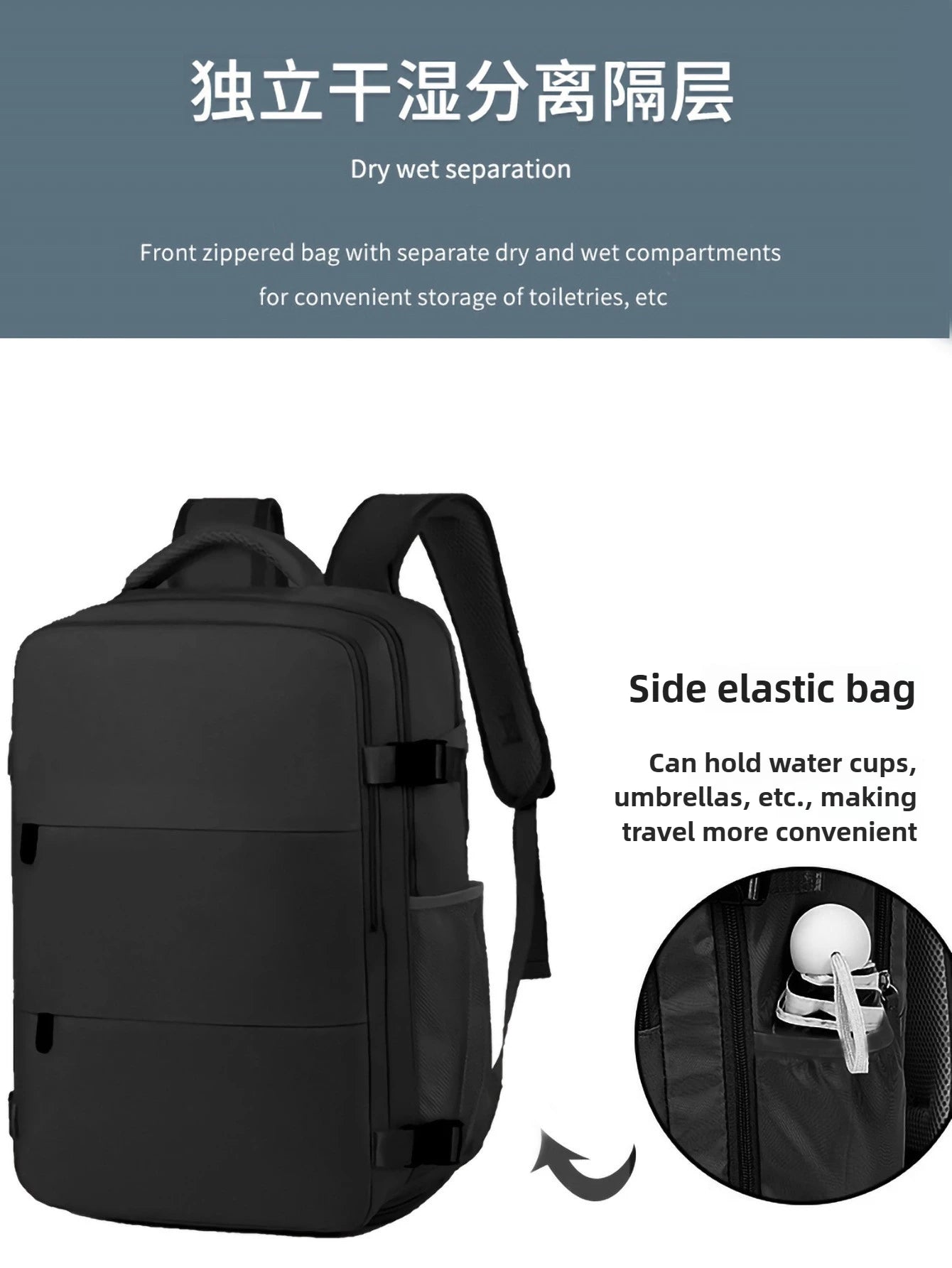Mountaineering Bag Large Capacity Men's and Women's Business Commuter Leisure Backpack Multi-compartment Travel Backpack
