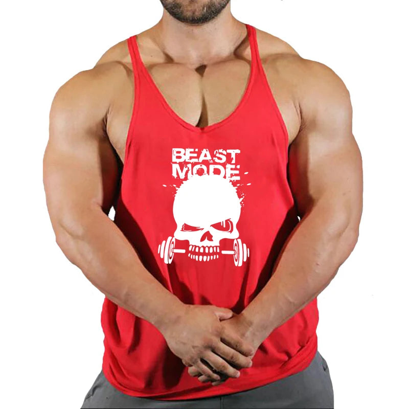 Gym T-shirts for Men Clothing Fighter Tanks Camis Mens Tops T-shirts Suspenders Man Top for Fitness Stringer Men's Clothes Shirt