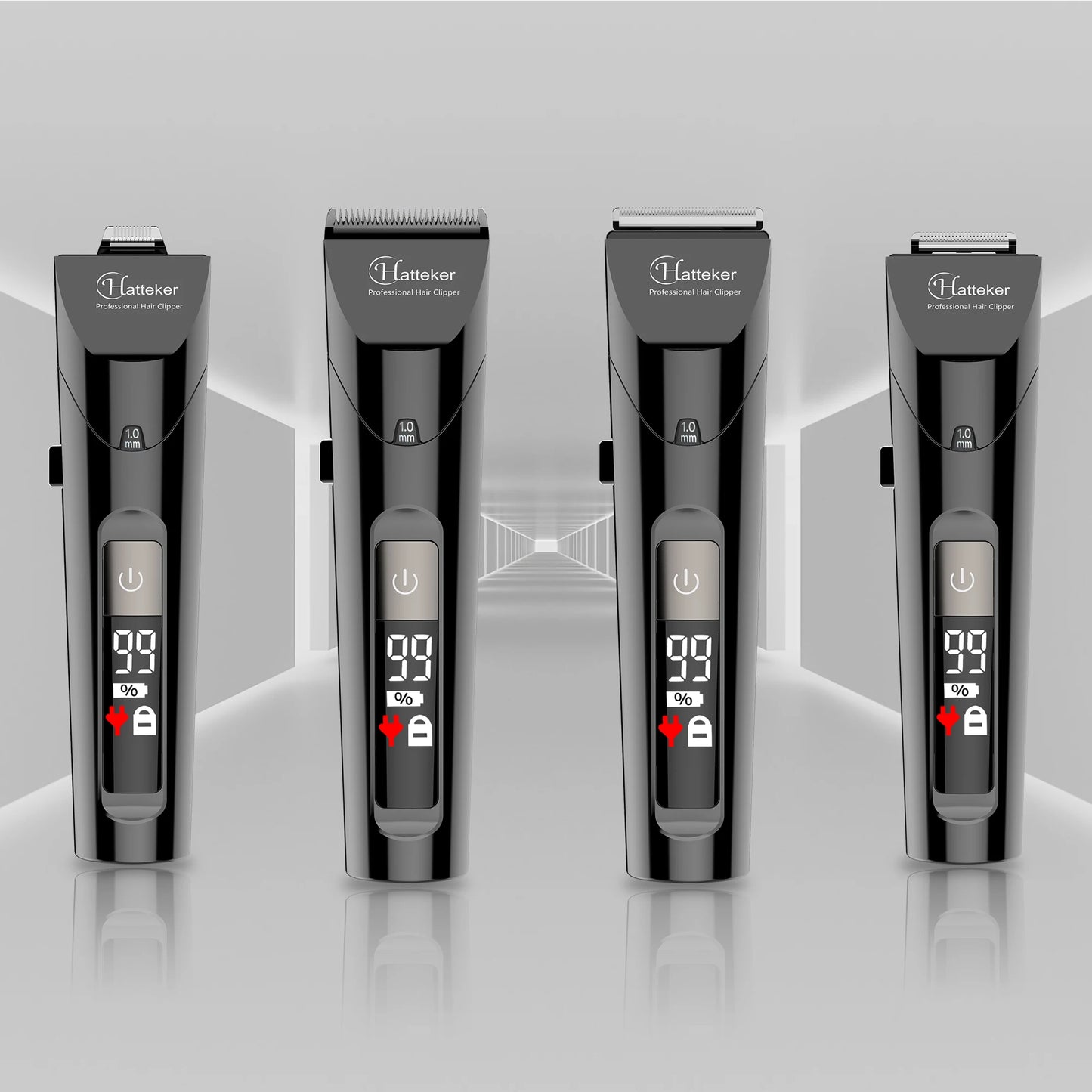 Hatteker Professional 4-in-1 Hair Clippers Trimmer for Men Hair Cutting Machine Home-appliance Hairdressing Tool Suit for barber