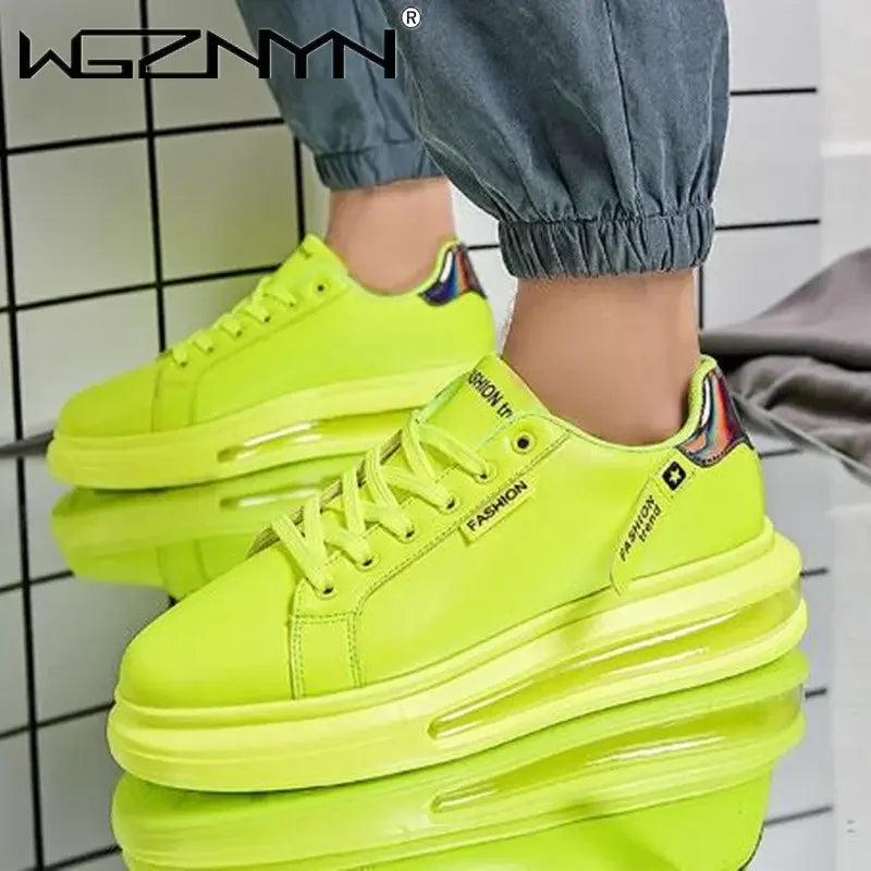 Fashion Brand Sneakers For Men Casual Shoes New Soft Comfortable Pu Leather Shoes Breathable Flats Shoes For Man Tenis Masculino