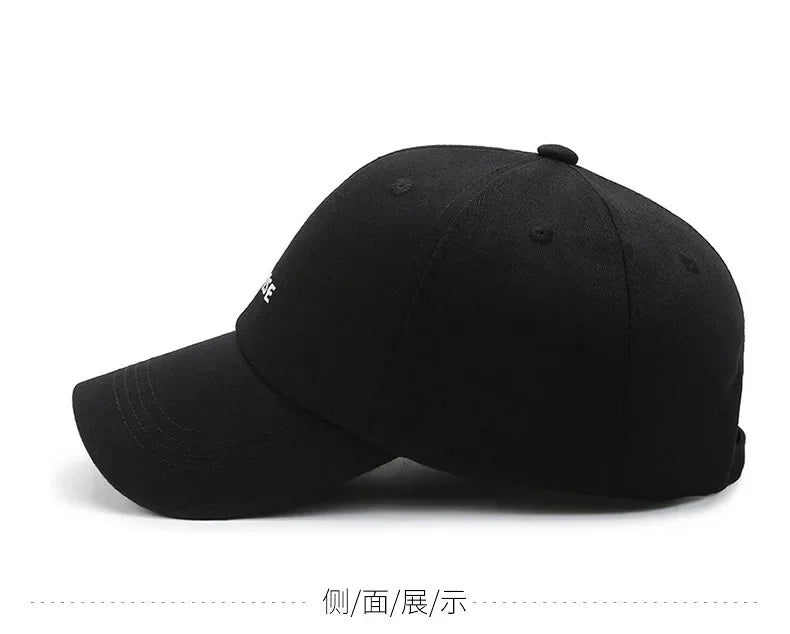 New Black Cap Hat Men Cotton Baseball Caps for Men Women Bones Masculino Branded Mens Caps Snapback Hip-Hop Hats