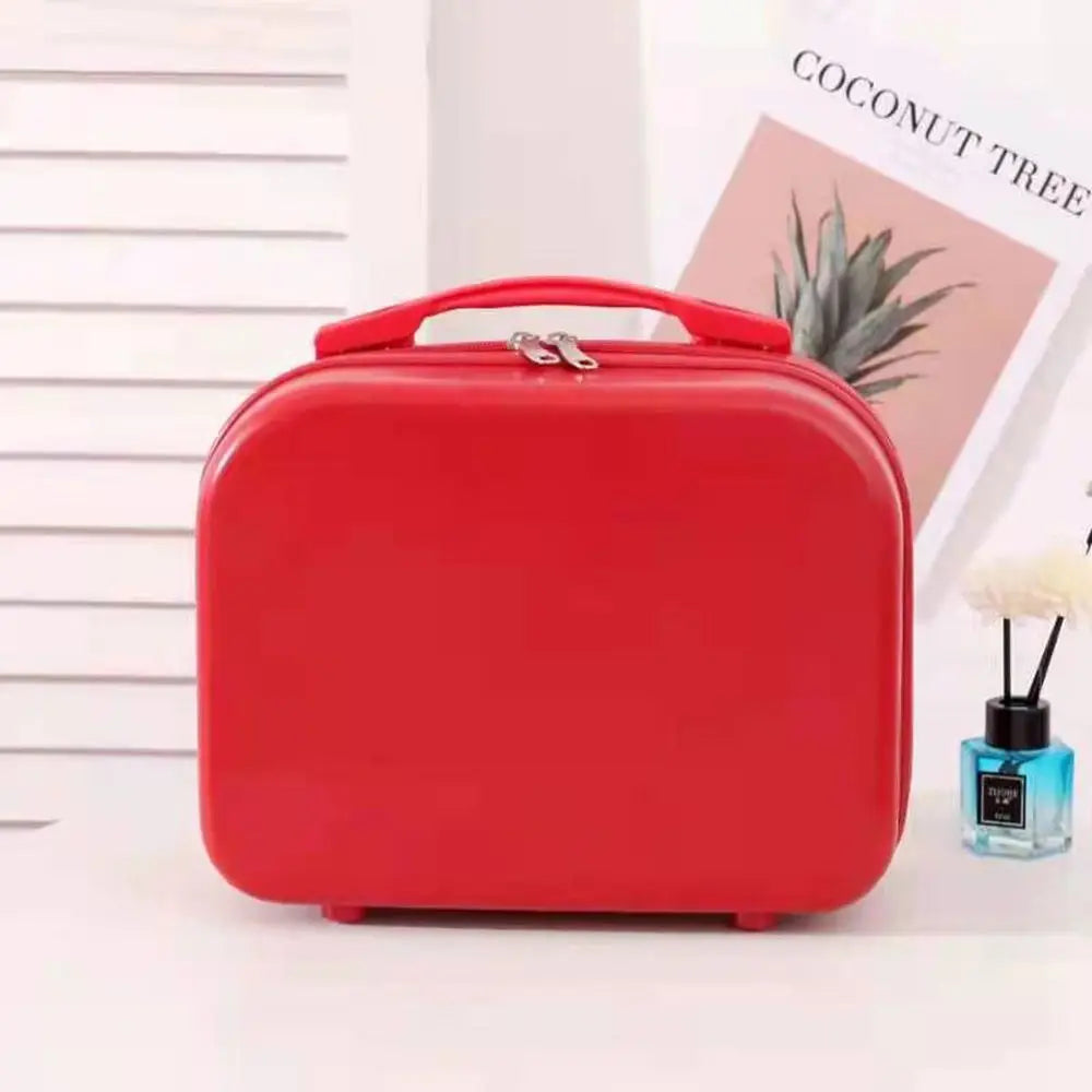 14 inch Lightweight Mini Travel Suitcase Cosmetic Box Waterproof Hand Luggage Organizer Makeup Case Protable Small Boarding Case