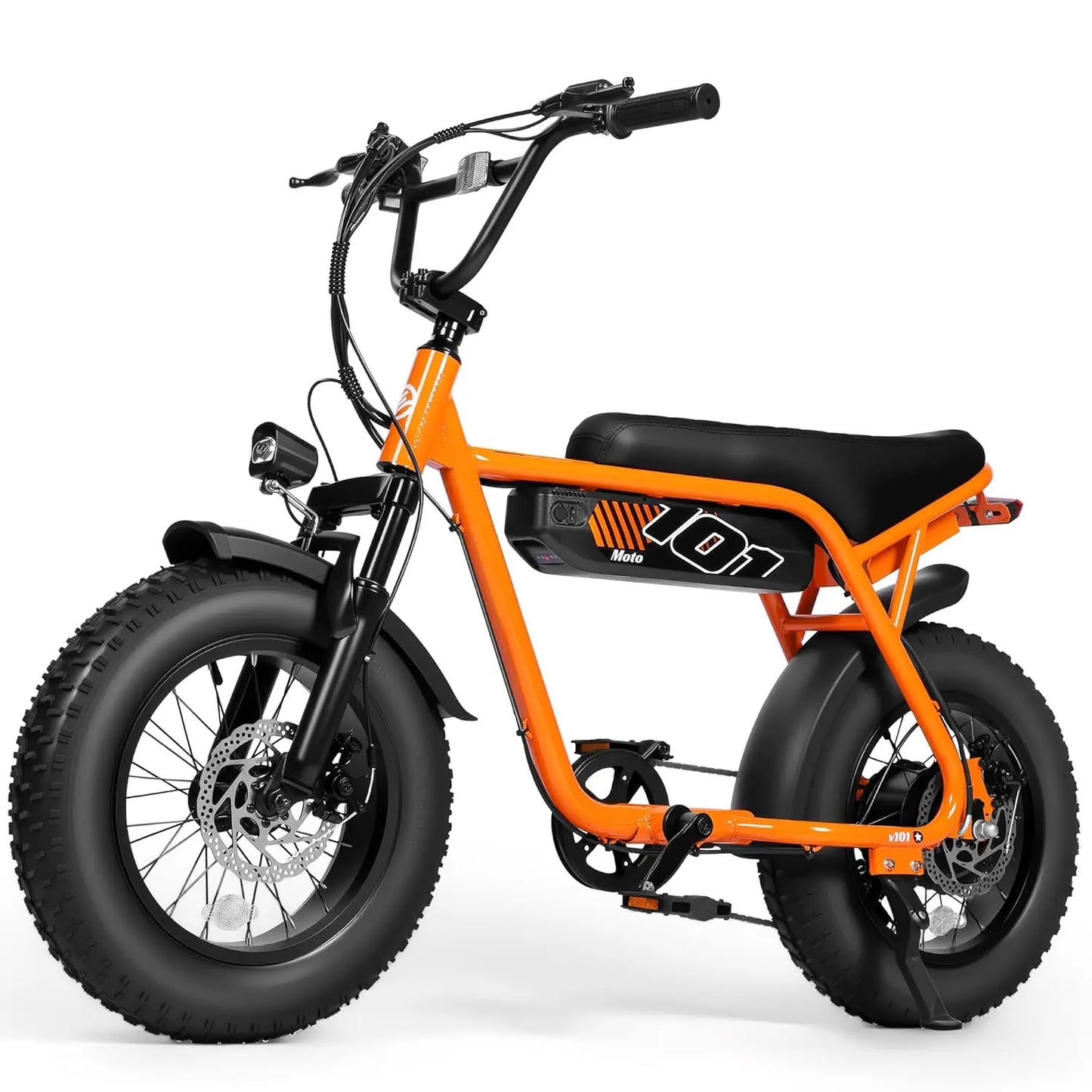 V101 Electric Dirt Motorcycle for Adults 16" x4.0 Fat Tire,48V13Ah, 28MPH, 7-Speed Dual Suspension, Dirt E-Mpoed, 50, Custom