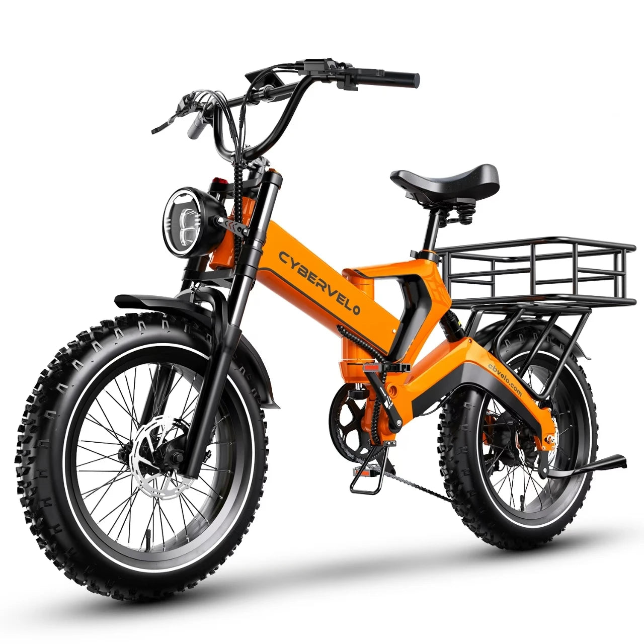 Rear Bike Basket With Large Rear Bike Rack Basket for Bike,Heavy Metal Rear Bicycle Basket Perfect Mount for Electric Bike