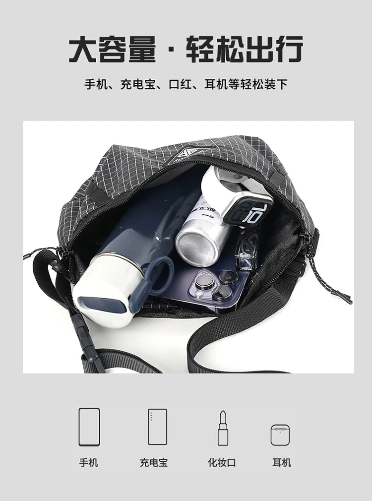 Outdoor hiking backpack - Large capacity, lightweight, expandable chest bag. Suitable for both men and women. Includes hiking eq