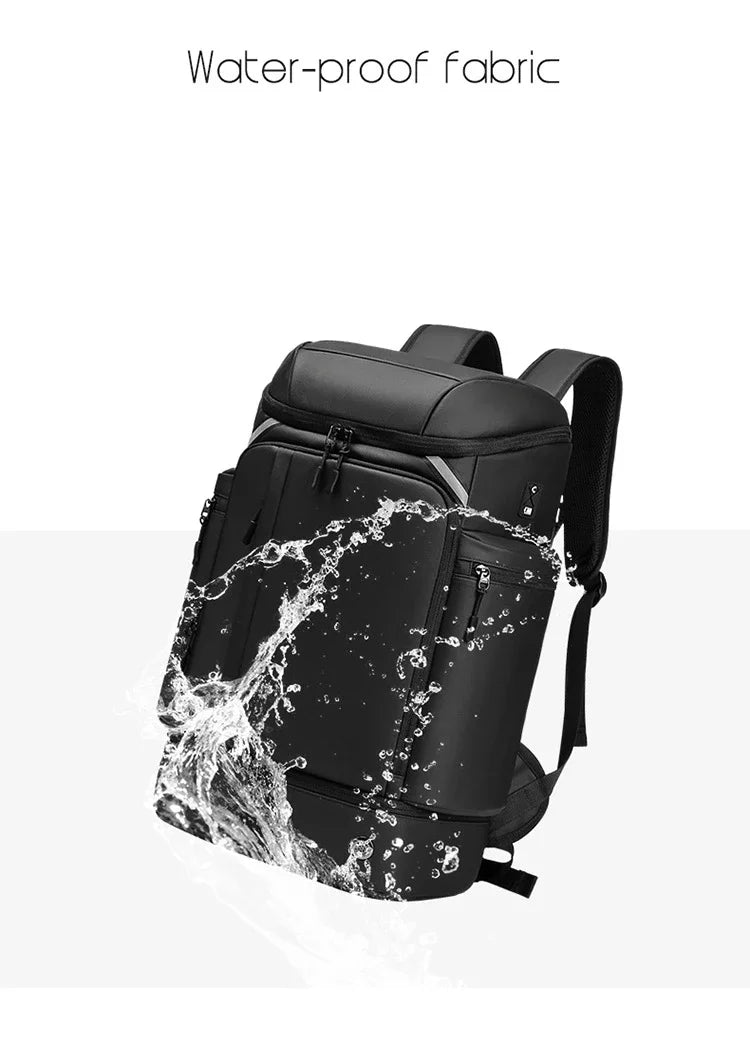 Men travel backpack large capacity trekking Backpack Business 17 Inch Laptop Backpack 50L Hiking Backpack With shoe bag ﻿