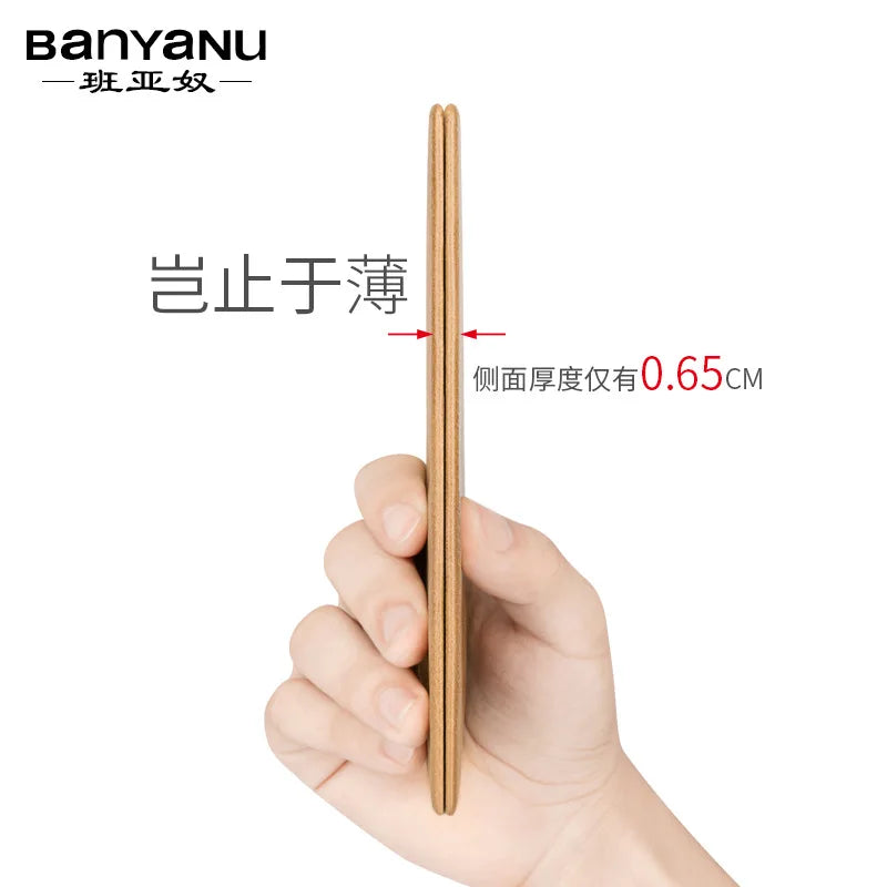 Banyanu Leather Factory Wallet Men's Long Leather Ultra Thin Anti theft Brushed Leather Wallet with Zipper Leather Wallet