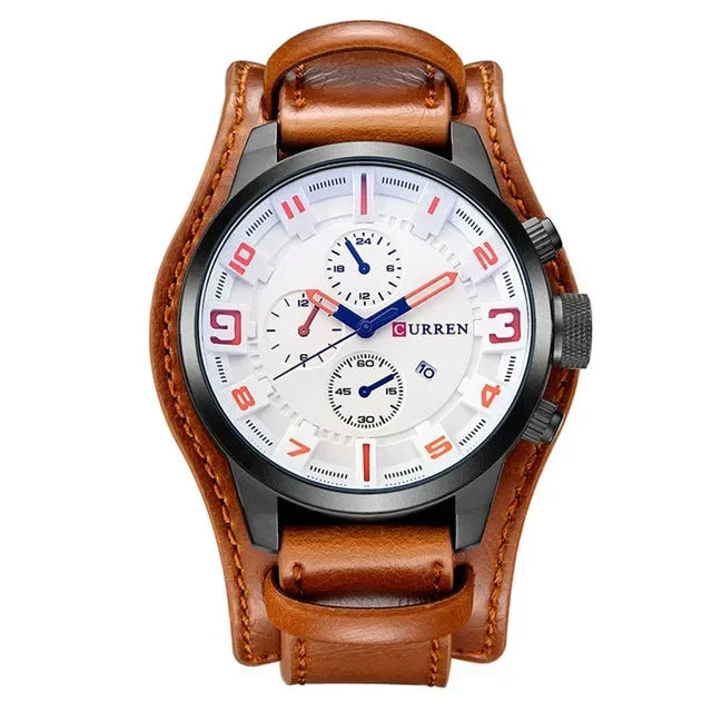 Curren Men Watches Top Brand Luxury Army Military Steampunk Male Clock Fashion Casual Quartz Wristwatch Hodinky Relojes Hombre