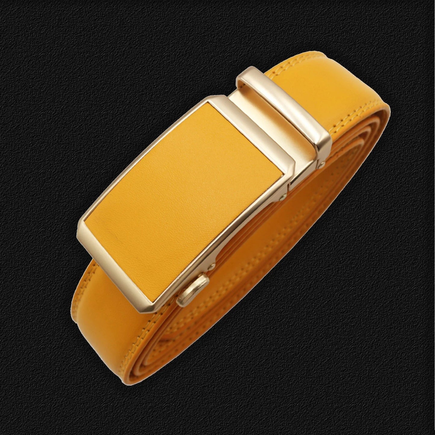 Men Automatic Buckle Belts Genuine Leather Belts for Business Men Luxury Black Strap Waistband New Fashion Brand Designer