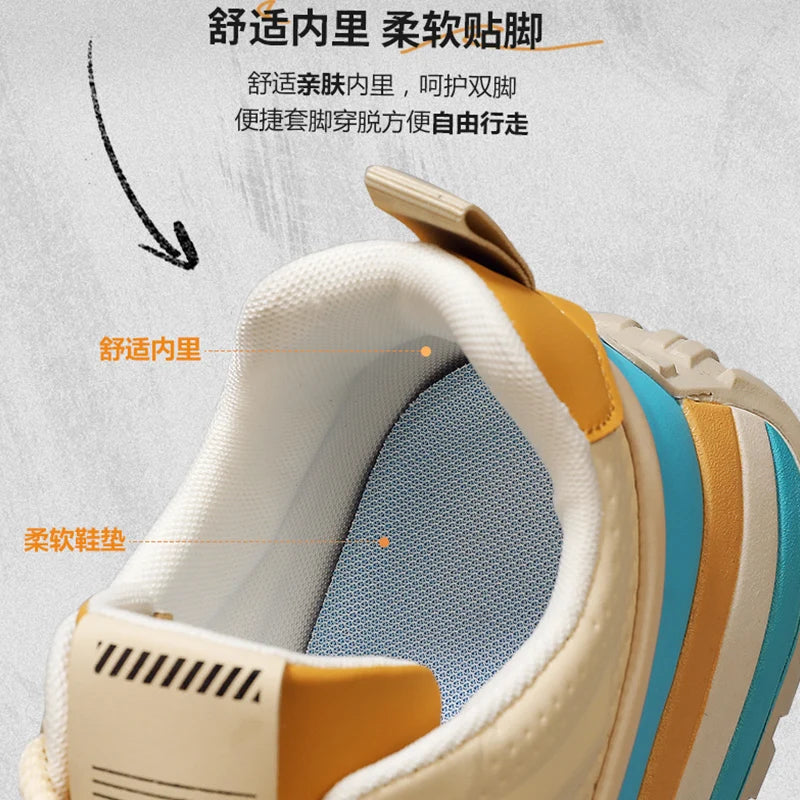 Men Shoes Platform Male Sneakers Fashion Thick Soles Casual Sport Shoes Breathable Height Increased Athletic Shoes Walking Shoes