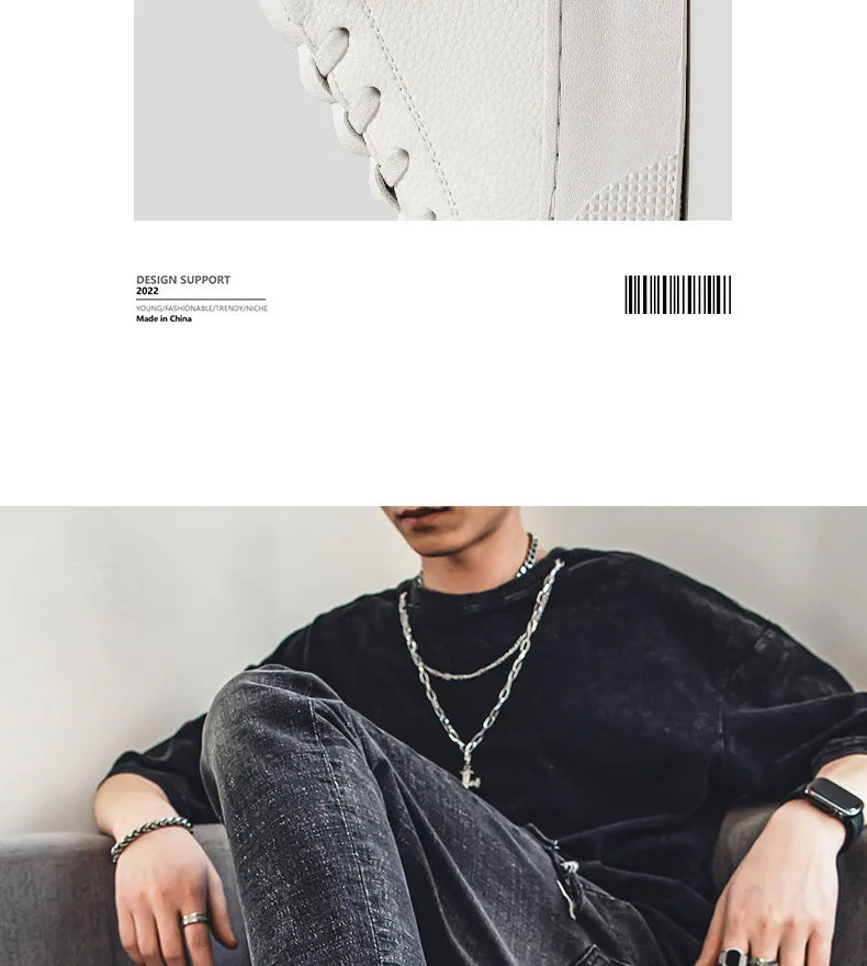 White Sneakers for Men  Fashion Casual Lace Up Round Toe Flat mens Running Sport Shoes Zapatillas Deportivas Hombre 2024