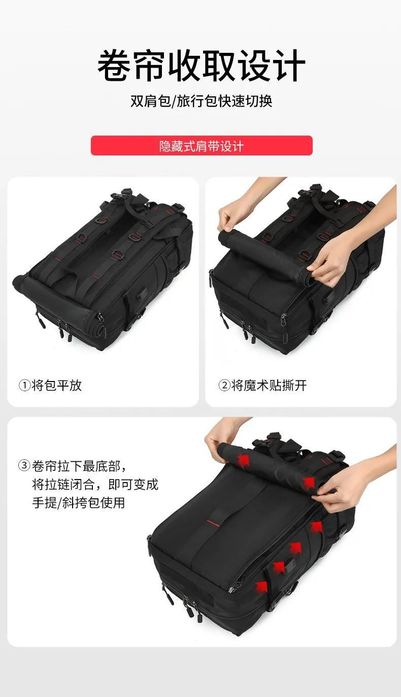 Travel backpack for men boarding, casual men's backpack for travel, large backpack for travel, 70 liters L, super large capacity