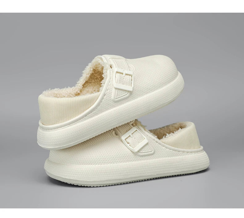 Winter Slippers for Men Half Shoes Anti-Skid Kitchen Shoes Lightweight Eva Slides Comfortable Male Sandals Chaussures Homme Luxe
