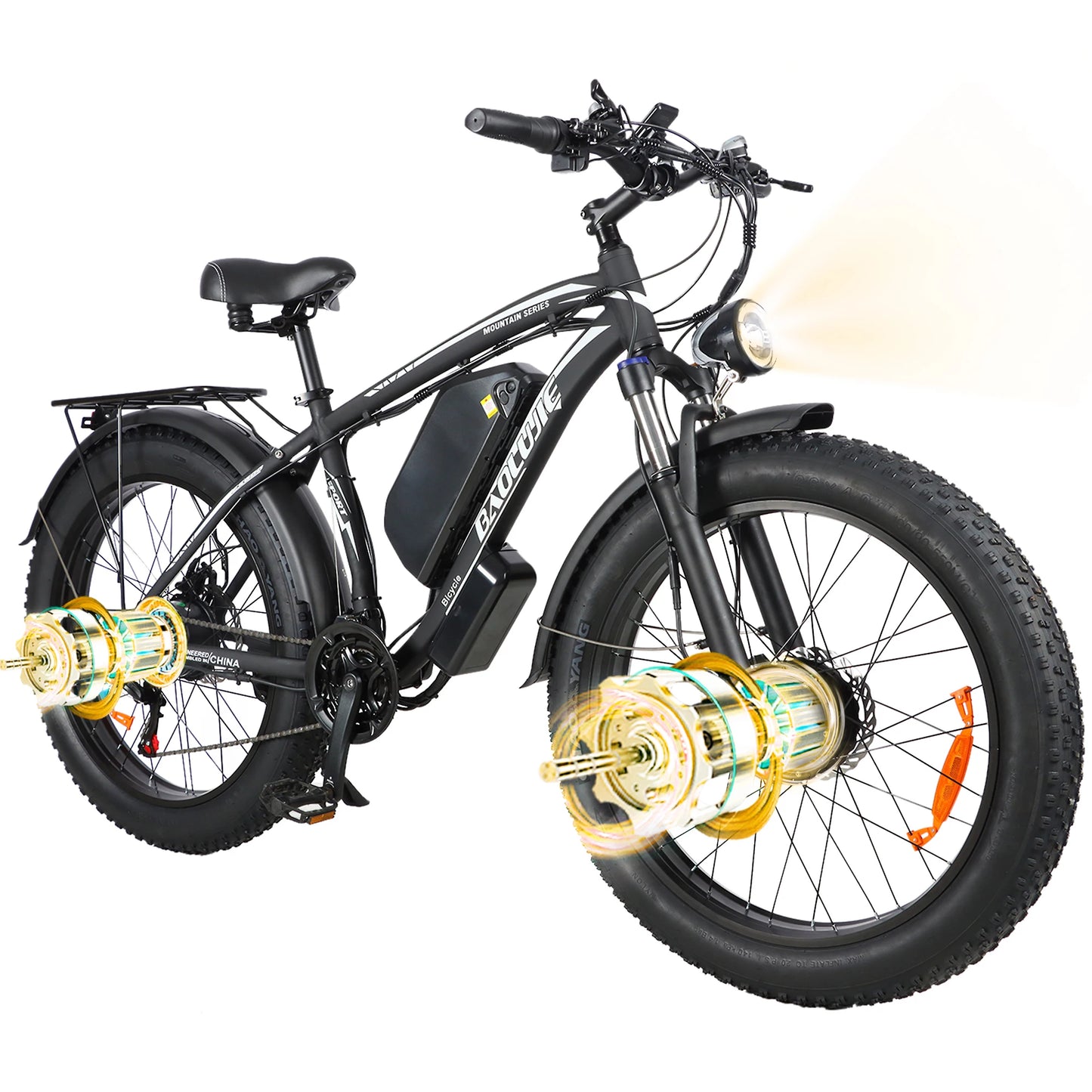 BAOLUJIE DM01 electric bicycle Moto Electric Bike for Adults 2000W Motor Electric Bike 60V30AH Moto 42MPH EBike【1 Year Warranty】