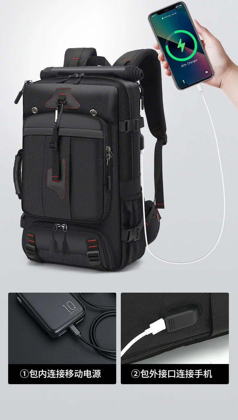 Travel Backpack for Men and Women Large Carry On Bag with Shoe Compartment Approved by Airlines 17Inch Laptop Backpack Gym Bag