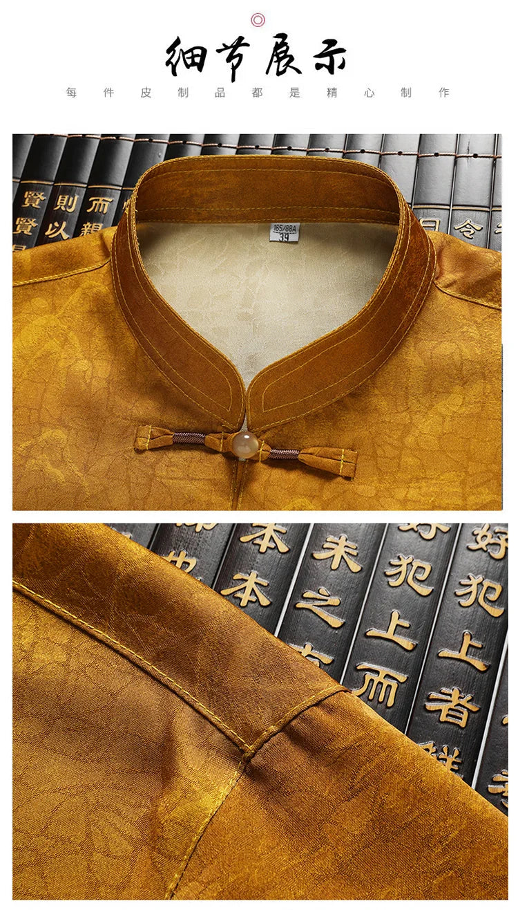 (Shirt + trousers) 2025 summer new fashion men shirt short sleeve shirts mens sets High quality shirts male Two Piece M-4XL