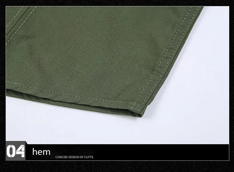 Summer men's thin short sleeved shirts, men's outdoor work clothes, multi bag half sleeved tops, pure cotton washed shirts