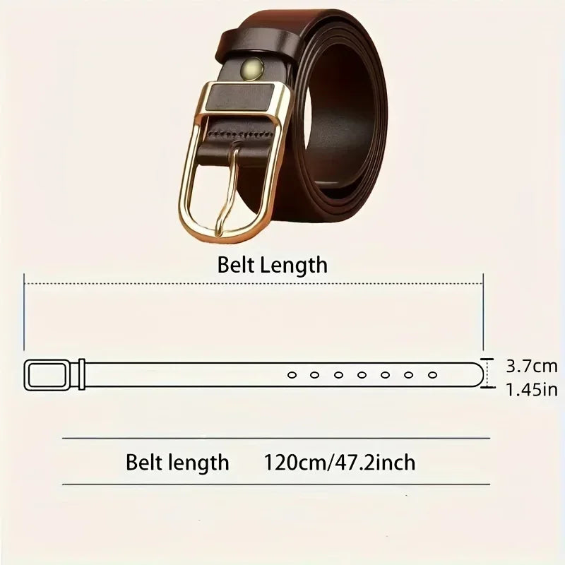 Men's Trendy Casual Belt For Men Coboy Style Belts Pin Buckle Belt Jeans Retro Belt Business Casual Belts